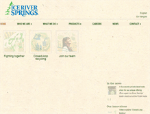 Tablet Screenshot of iceriversprings.com
